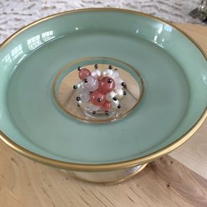 Pink & Faux Pearl Beaded Bracelet